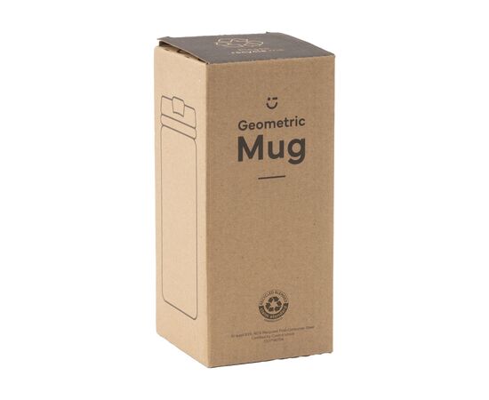 Geometric Mug RCS Recycled Steel 280 ml thermo cup Blue -  473330