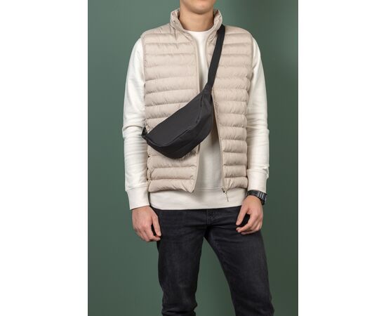 Crescent AWARE™ RPET halve maan sling bag Zwart - XD Collection P763.2001