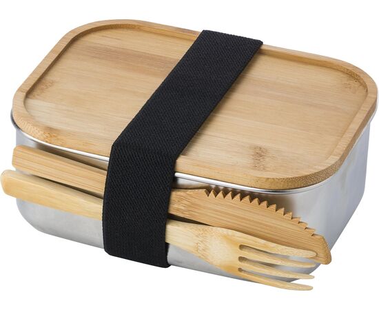 Brotdose aus Edelstahl Esme Braun -  865050.011