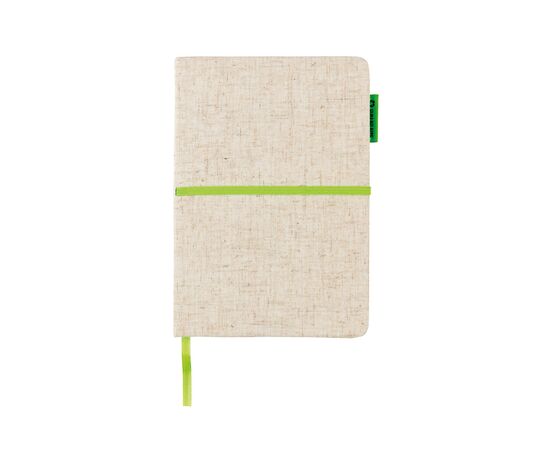Carnet A5 à couverture en jute Vert, Vert - XD Collection P773.943