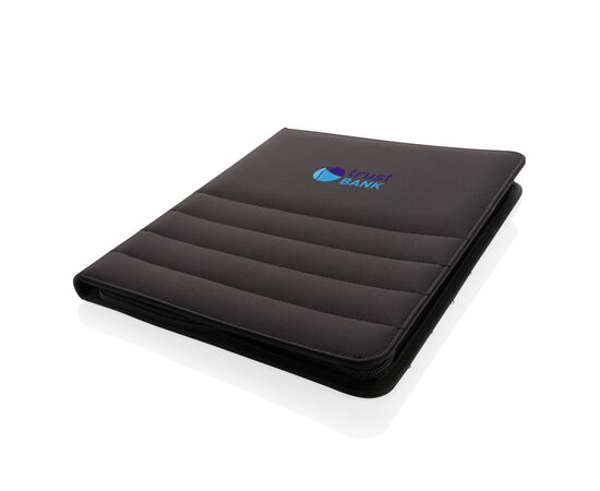 Impact AWARE™ RPET A4 Portfolio mit Reißverschluss Schwarz - XD Xclusive P774.161
