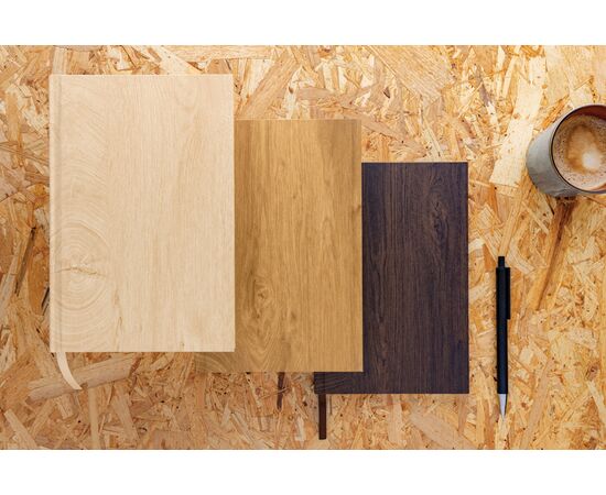 Cahier A5 imprimé bois Kavana Marron clair - XD Collection P774.367