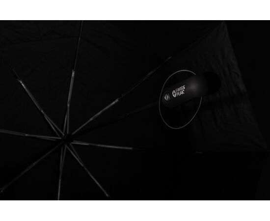 Swiss Peak Aware™ Tornado 27” pocket storm umbrella Black - Swiss Peak P850.331