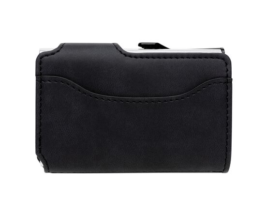 Standaard aluminium RFID kaarthouder met PU portemonnee Zwart - XD Collection P850.341
