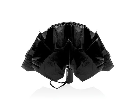 SP AWARE™ 23' foldable reversible auto open/close umbrella Black - Swiss Peak P850.461