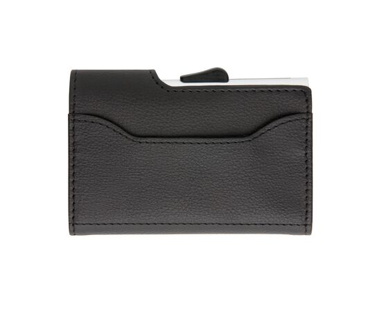 C-Secure aluminium RFID kaarthouder & portemonnee Zwart, Zilver - C-Secure P850.511