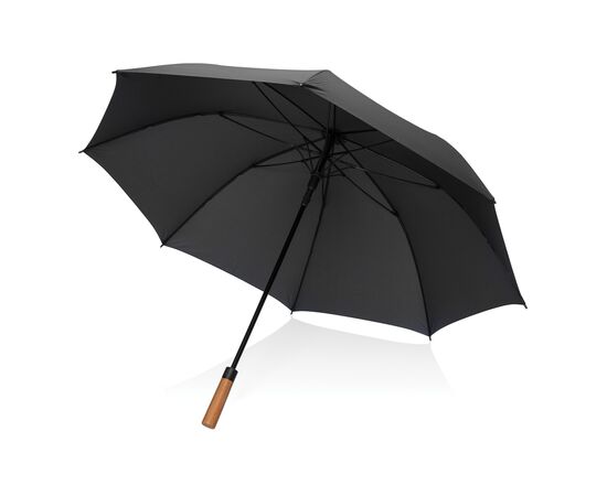 Parapluie 30" en rPET Aware™ et poignée en acacias Noir - XD Collection P850.7201