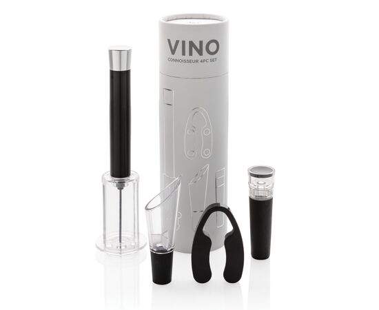 Set 4pcs Vino Connoisseur Argent - XD Collection P911.032