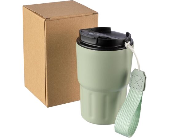 Stainless steel double walled mug Louisa Black -  1096714.001