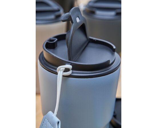Stainless steel double walled mug Louisa Black -  1096714.001