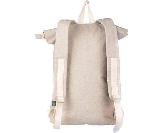 Hanf (280 gr/m2) Rolltop Rucksack Margarete Khaki -  1103678.013