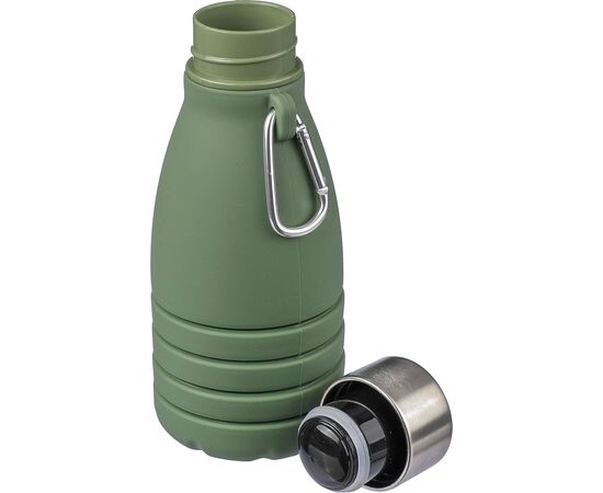Silicone foldable drinking bottle 550 ml Erin Grey -  1172250.003