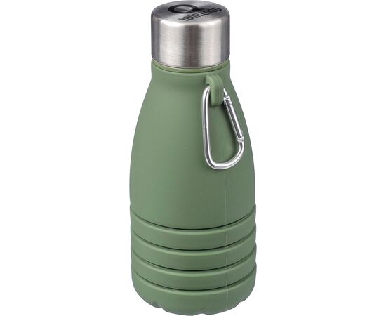 Gourde pliable de 550 ml en silicone Erin Noir -  1172250.001