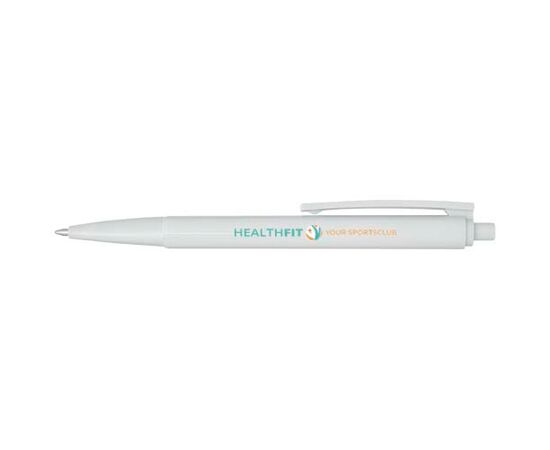 Stylo bille Elsa en plastique recyclé (encre noire) Blanc - Marksman 10790901