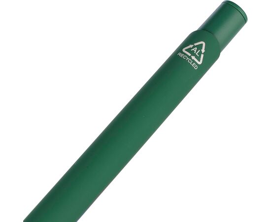 Gerecycled aluminium balpen Gladys Wit -  1172273.002.Blauwschrijvend