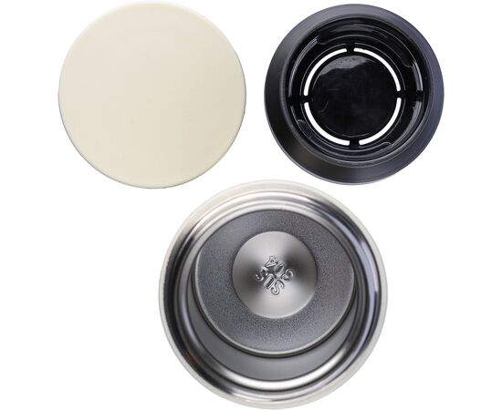 Roestvrijstalen dubbelwandige drinkmok (350 ml) Gwen Zwart -  1172317.001