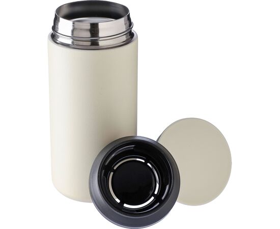 Roestvrijstalen dubbelwandige drinkmok (350 ml) Gwen Zwart -  1172317.001