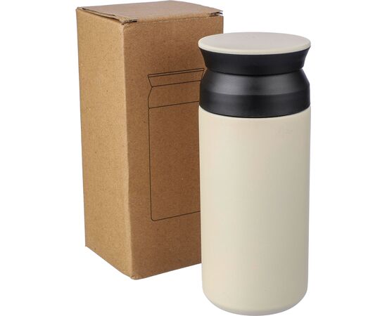 Roestvrijstalen dubbelwandige drinkmok (350 ml) Gwen Zwart -  1172317.001