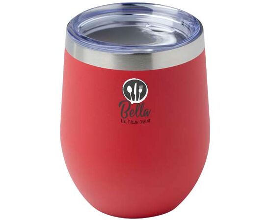 Corzo 350 ml RCS-gecertificeerde koperen beker met vacuümisolatie van gerecycled roestvrij staal
 Rood - Unbranded 10079921