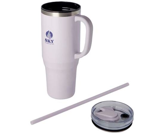 Melbourne 1200 ml RCS certified insulated tumbler with straw Lilac - Unbranded 10080137