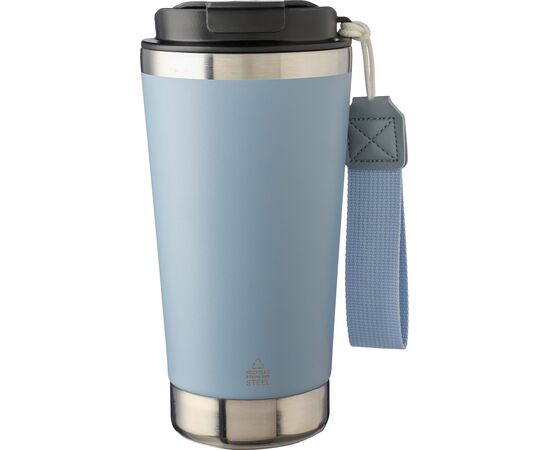 Mug isotherme en acier inoxydable recyclé Kayla Noir -  1172551.001