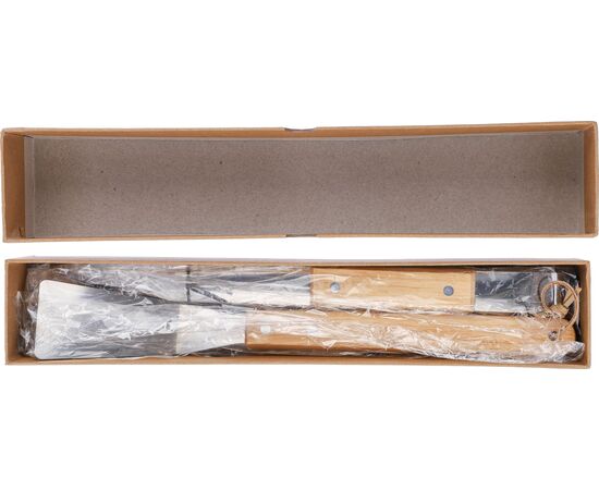 Grill-Set aus Edelstahl Kaitlyn Braun -  1172423.011