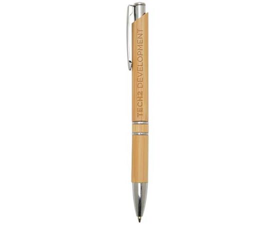 Wicker bamboo ballpoint pen (black ink) Natural  - Unbranded 10625306