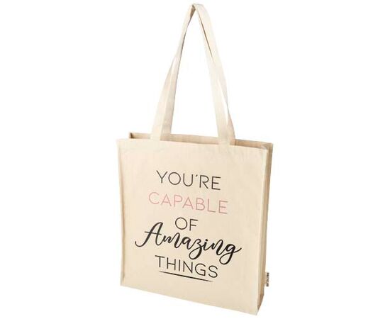 Florida GRS gerecyclede 270 g/m² draagtas met inzetstuk 14L Naturel - Unbranded 12073706