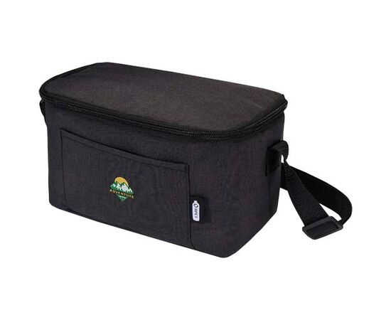 Sac isotherme 6 canettes Tundra en rPET certifié GRS 5L Heather Charcoal - Unbranded 13006584