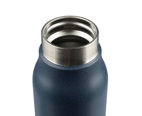 Doppelwandige Trinkflasche aus recyceltem Edelstahl (600 ml) Cassian Weiß -  1202790.002