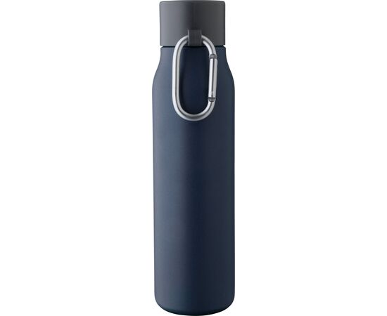 Doppelwandige Trinkflasche aus recyceltem Edelstahl (600 ml) Cassian Weiß -  1202790.002