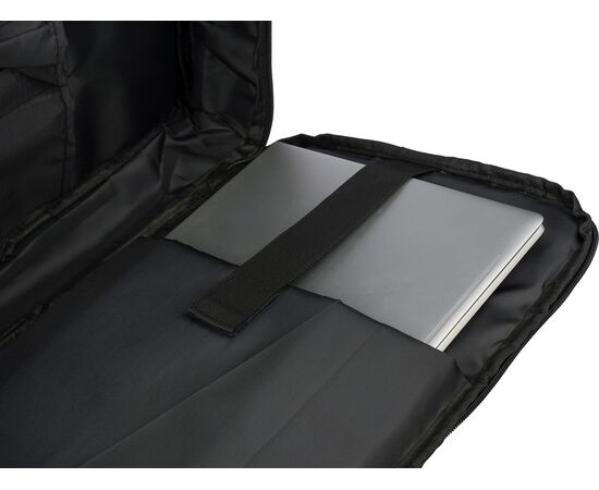 rPET (300D) Polyester Laptop-Rucksack Eulalia Schwarz -  1202789.001