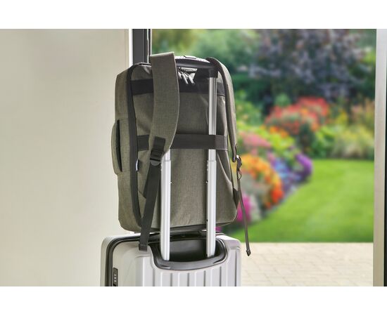 rPET (300D) Polyester Laptop-Rucksack Eulalia Schwarz -  1202789.001