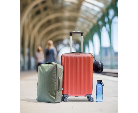 Sac à dos porte-ordinateur en rPET 300D Eulalia Vert -  1202789.004