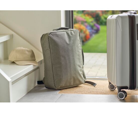 Sac à dos porte-ordinateur en rPET 300D Eulalia Bleu -  1202789.005