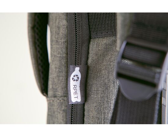 rPET (300D) Polyester Laptop-Rucksack Eulalia Schwarz -  1202789.001
