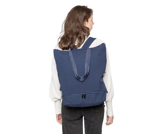 Sac à dos porte-ordinateur en polycoton 330 g/m2 Osric Bleu -  1204074.005