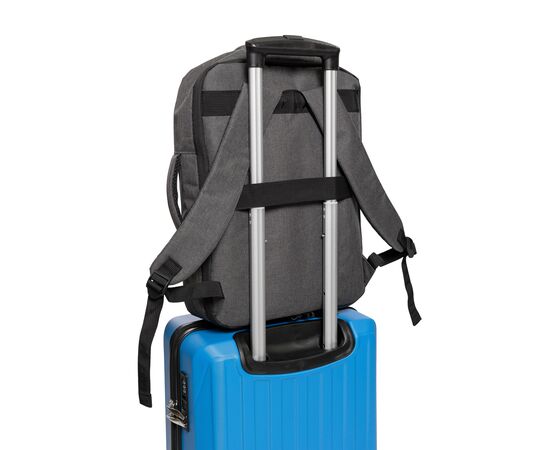 rPET (300D) Polyester Laptop-Rucksack Eulalia Schwarz -  1202789.001