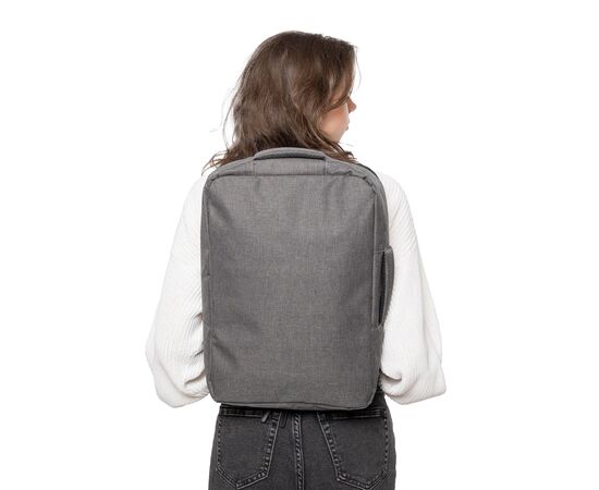 rPET (300D) Polyester Laptop-Rucksack Eulalia Schwarz -  1202789.001