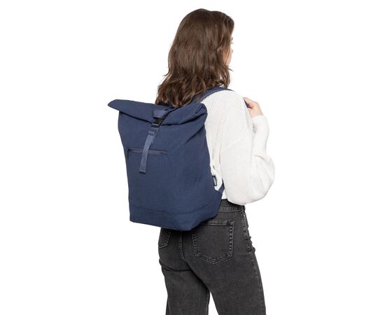 Sac à dos porte-ordinateur en polycoton 330 g/m2 Thaddeux Bleu -  1204072.005