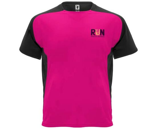 Bugatti sportshirt met korte mouwen voor kinderen Fuchsia, Zwart - Roly K63999CH