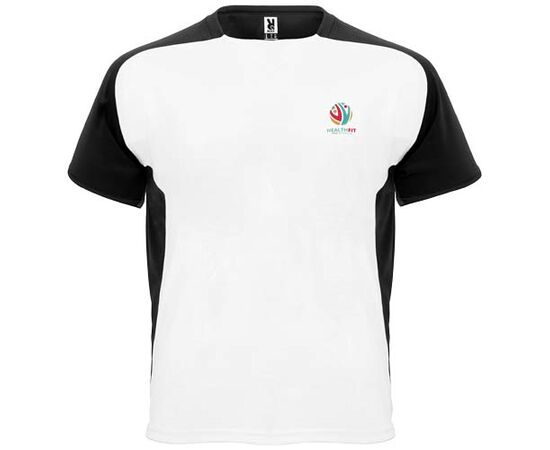 Bugatti T-Shirt Unisex aus recyceltem Material Weiss, Schwarz - Roly R63998R1