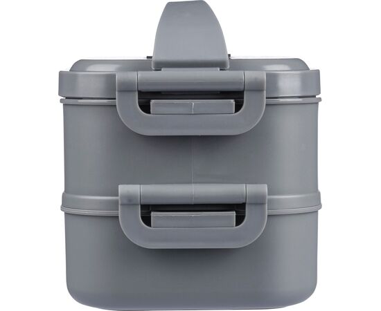 Lunch box en PP d’une capacité totale de 1 600 ml Selwyn Noir -  1204257.001