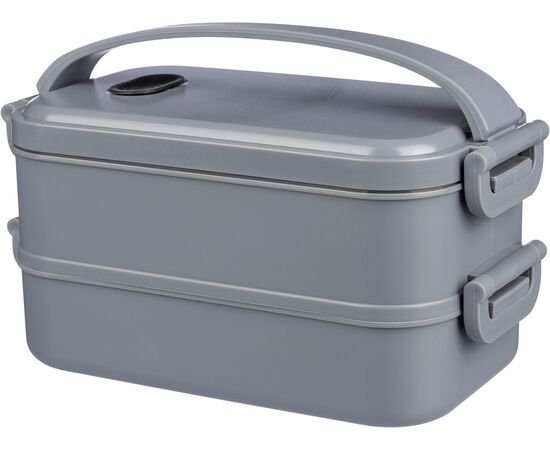 Lunch box en PP d’une capacité totale de 1 600 ml Selwyn Noir -  1204257.001