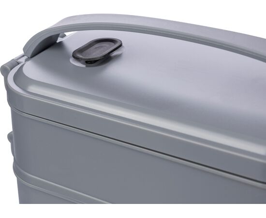 Lunch box en PP d’une capacité totale de 1 600 ml Selwyn Noir -  1204257.001