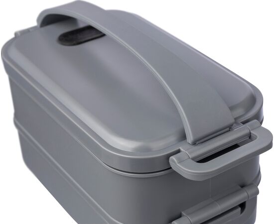 Lunch box en PP d’une capacité totale de 1 600 ml Selwyn Noir -  1204257.001