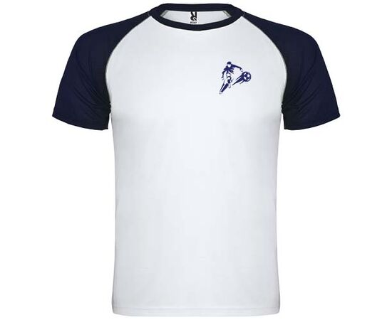 Indianapolis Sport T-Shirt für Kinder Weiss, Navy Blue - Roly K66508AD