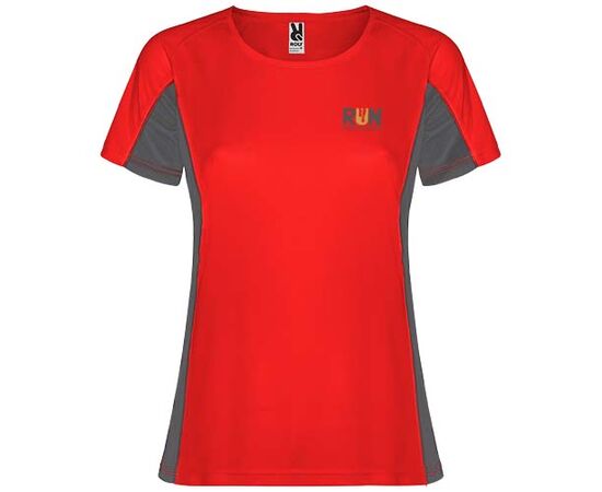 Shanghai sportshirt met korte mouwen voor dames Rood, Dark lead - Roly R66489H3