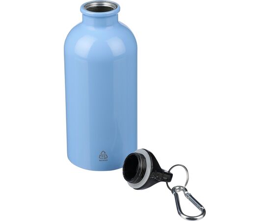 Recycled stainless steel single walled bottle (400 ml) Sable Black -  1204264.001