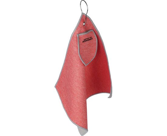 Serviette de golf en rPET Idris Noir -  1206641.001